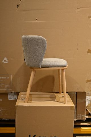 Sedia kave homa Ciselia marrone legno frassino
