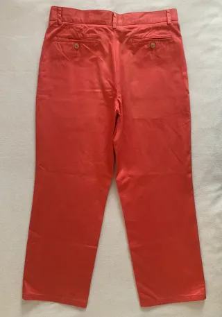 Pantalón recto Carolina Herrera Coral Talla 32 US