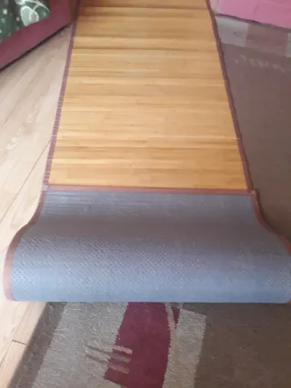 Alfombra de pasillo de bambú