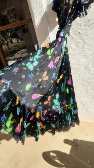 Vestido Jessie Western Seda Talla S
