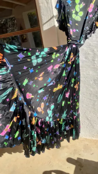 Vestido Jessie Western Seda Talla S