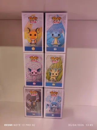 Lote Funko Pop Pokémon (6 Figuras)