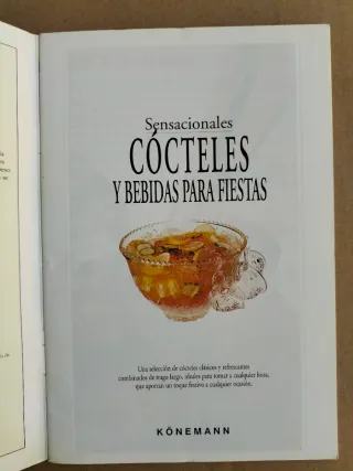 Libro Sensacionales cócteles y bebidas para fiesta