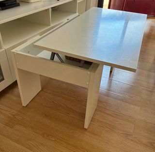 Mesa de centro elevable Ikea blanca
