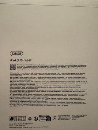 iPad A16 128GB Amarillo