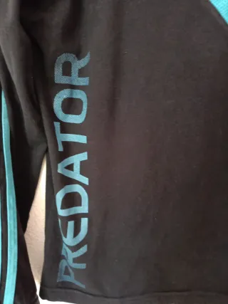 Camiseta Adidas Predator Negra y Turquesa