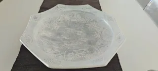 Cuenco decorativo octogonal de metal