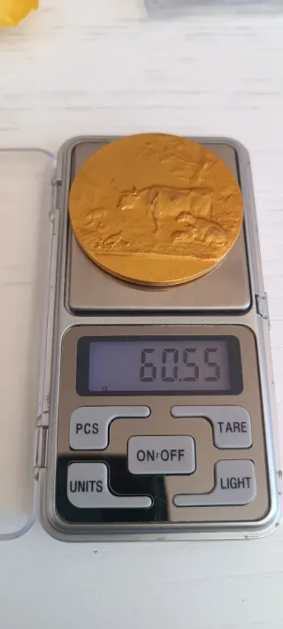 Medalla Francia Bronce Animales Granja