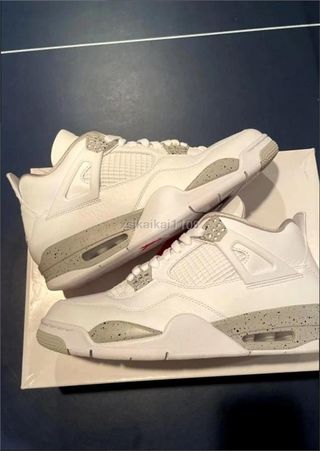 Jordan 4 Retro White Oreo Talla 42