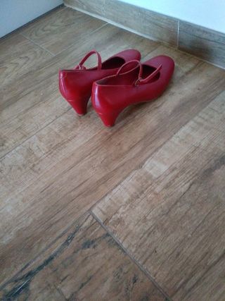 Zapatos Flamenca Rojos Talla 38