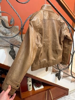Giubbino in vera pelle di qualità vintage