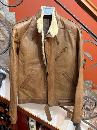 Giubbino in vera pelle di qualità vintage