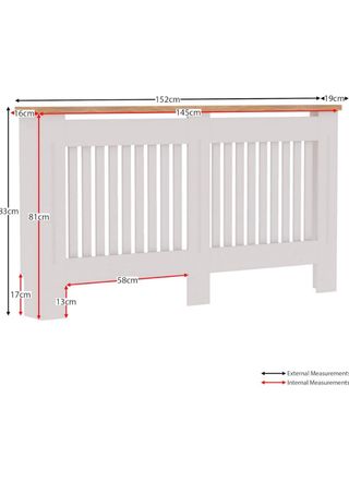 Cubierta Radiador Blanca Grande