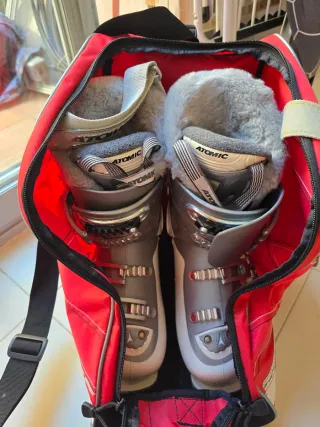Botas esquí Atomic mujer 38 + bolsa + calefactor