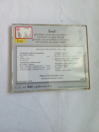 CD Classica Marco Fornaciari Omaggio a Paganini