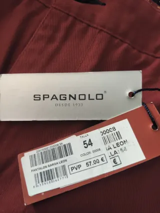Pantalón Spagnolo Corinto Talla 54