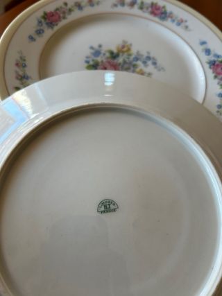 PLATOS LLANOS ANTIGUOS PORCELANA FRANCESA LIMOGES