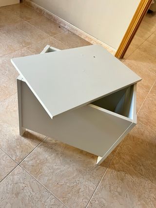 Baúl de madera blanco Ikea