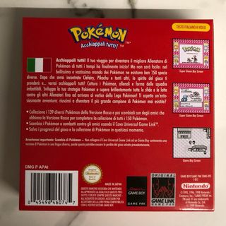 Pokemon Versione Rossa Game Boy Completo ITA