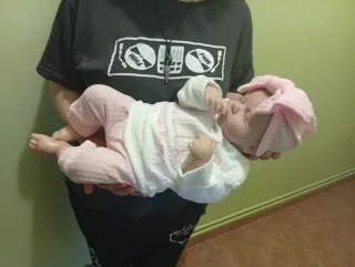 Bebé Reborn Vinilo y Tela