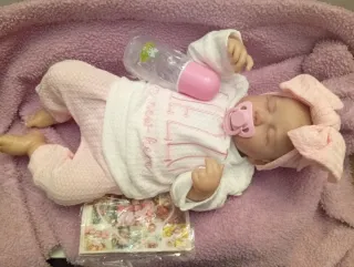 Bebé Reborn Vinilo y Tela