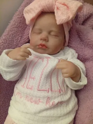 Bebé Reborn Vinilo y Tela
