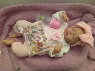 Bebé Reborn Vinilo y Tela