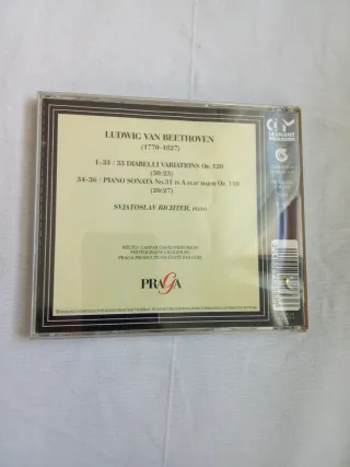 CD Svjatoslav Richter in Prague - Beethoven