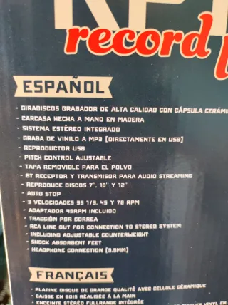 Giradischi Fenton RP162 nuovo