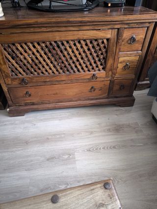 Mueble TV Colonial Madera Tropical