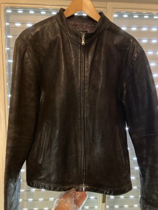 Cazadora Piel Cordero 100% Estilo motero