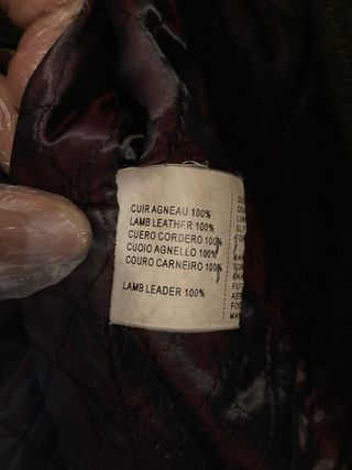 Cazadora Piel Cordero 100% Estilo motero