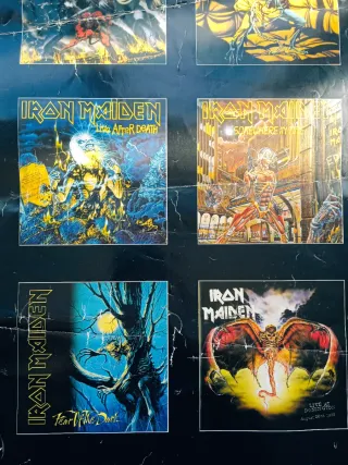 Promo póster 2005 doble discografía Iron Maiden