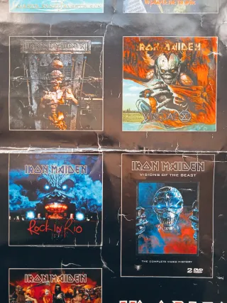Promo póster 2005 doble discografía Iron Maiden