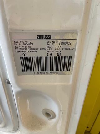 Lavadora Zanussi FLS-461C