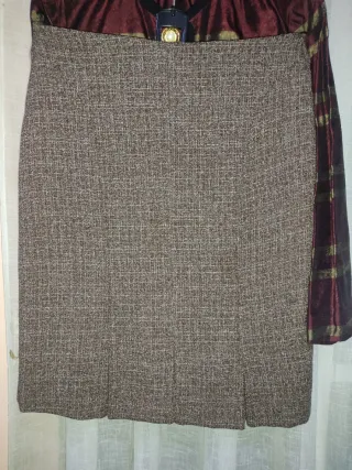 Traje eventos chaqueta, blusa y falda  T44 NUEVO