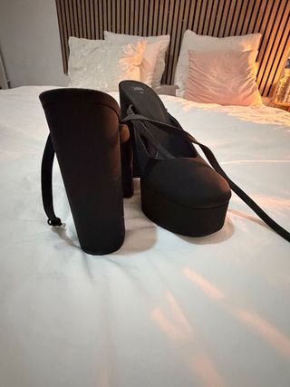 Zapatos Zara Tacón Plataforma Talla 39