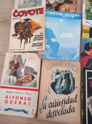 Novelas antiguas 1€ cada una. C1.