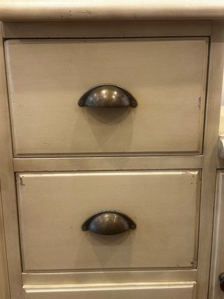 Mueble Escalera Clásico Beige Dorado