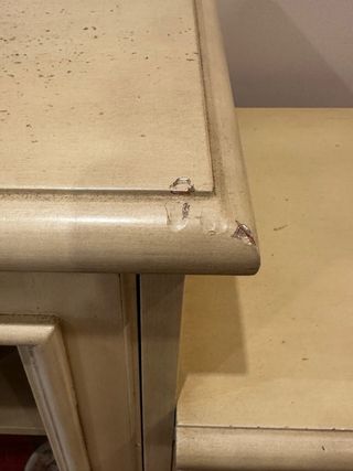 Mueble Escalera Clásico Beige Dorado