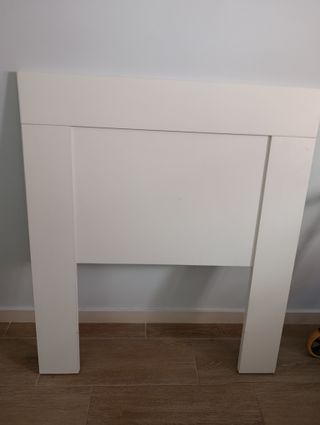 Cabecero de cama 90 cm blanco