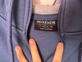 Sudadera McKenzie con cremallera azul