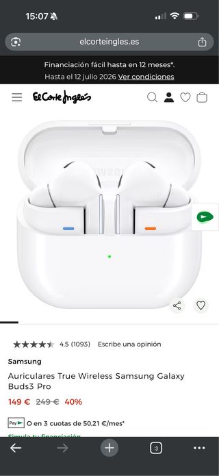 Samsung Galaxy Buds 3 Pro Blancos