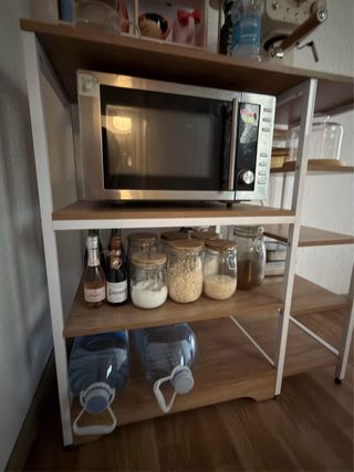 Mueble Cocina Estantería Madera y Metal