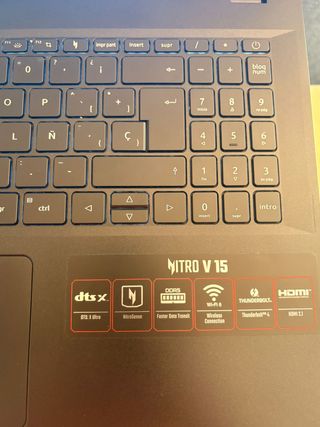 Portátil Acer Nitro V15, i9 RTX 4060 32GB 2TB
