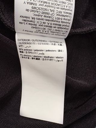 Top Bimba y Lola Negro Manga Larga