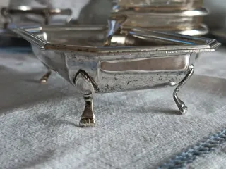 Saliera vintage OLRI silver plated