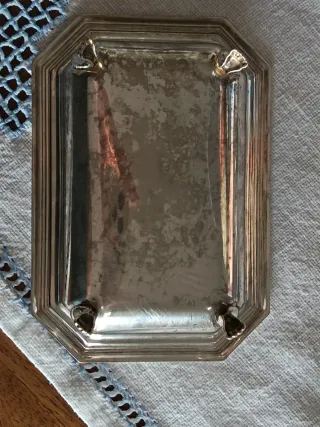Saliera vintage OLRI silver plated