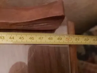 Mesita de noche de madera vintage