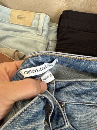 Lote 5 Pantalones Vaqueros Marcas Calvin Klein